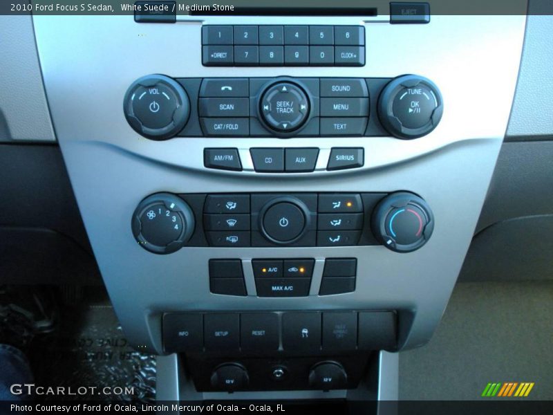 White Suede / Medium Stone 2010 Ford Focus S Sedan