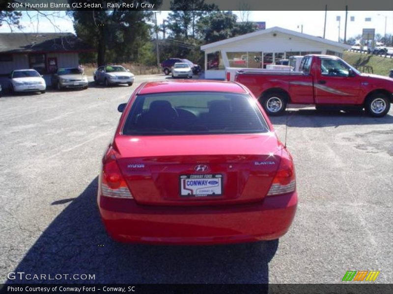 Rally Red / Gray 2004 Hyundai Elantra GLS Sedan
