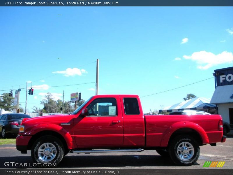 Torch Red / Medium Dark Flint 2010 Ford Ranger Sport SuperCab