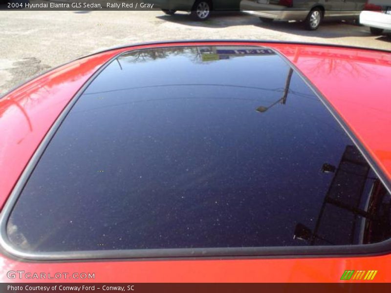 Rally Red / Gray 2004 Hyundai Elantra GLS Sedan