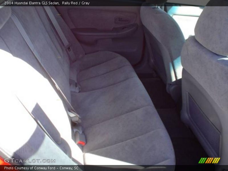 Rally Red / Gray 2004 Hyundai Elantra GLS Sedan