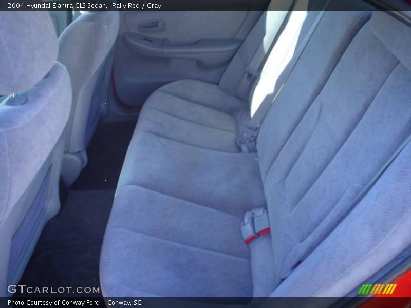 Rally Red / Gray 2004 Hyundai Elantra GLS Sedan