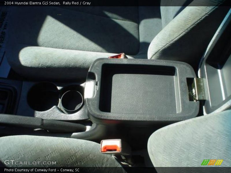 Rally Red / Gray 2004 Hyundai Elantra GLS Sedan