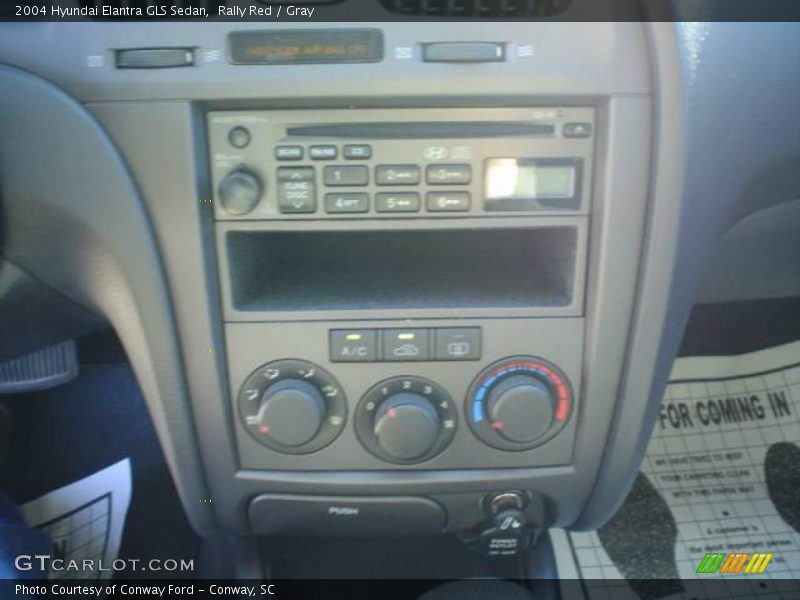 Rally Red / Gray 2004 Hyundai Elantra GLS Sedan