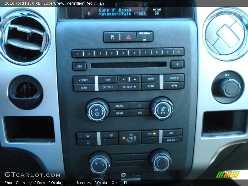 Vermillion Red / Tan 2010 Ford F150 XLT SuperCrew