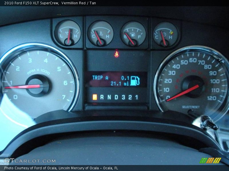 Vermillion Red / Tan 2010 Ford F150 XLT SuperCrew