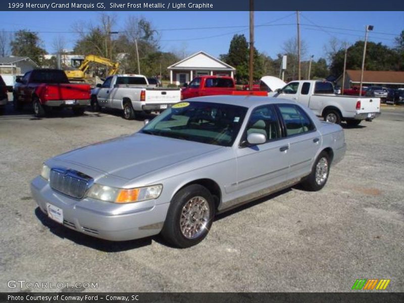 Silver Frost Metallic / Light Graphite 1999 Mercury Grand Marquis GS
