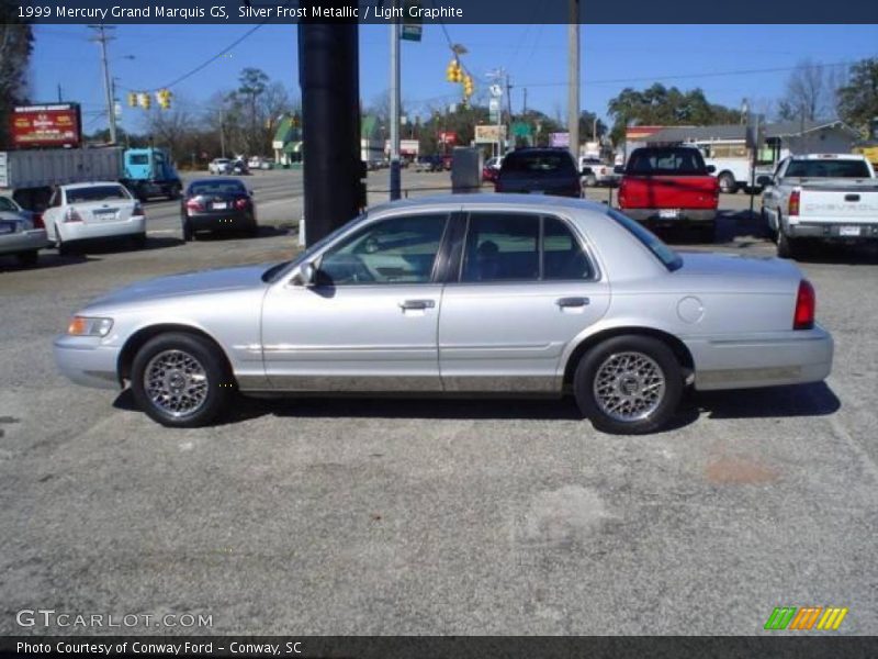 Silver Frost Metallic / Light Graphite 1999 Mercury Grand Marquis GS