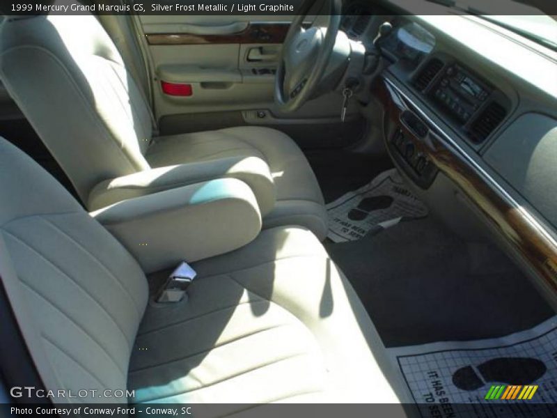 Silver Frost Metallic / Light Graphite 1999 Mercury Grand Marquis GS