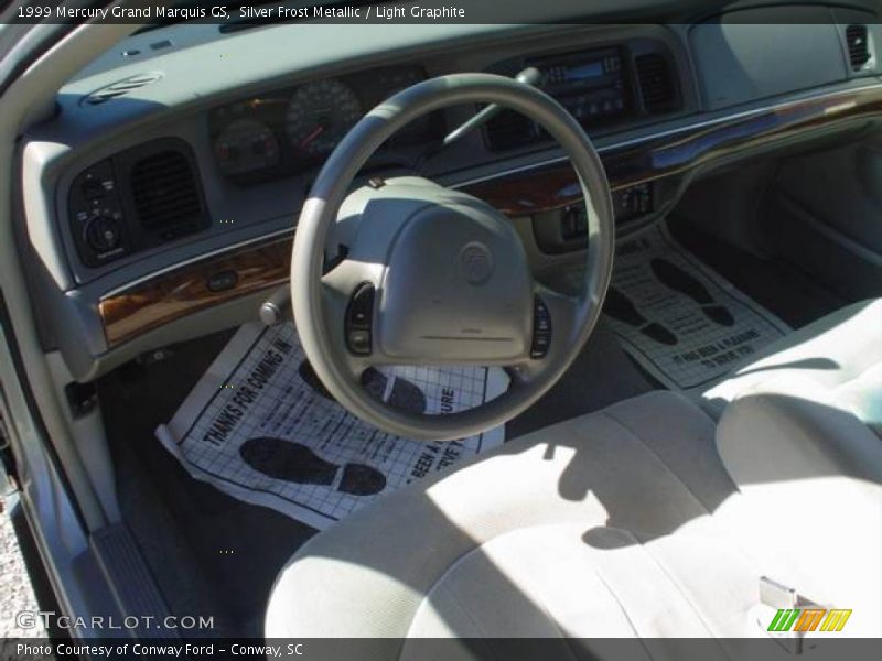 Silver Frost Metallic / Light Graphite 1999 Mercury Grand Marquis GS