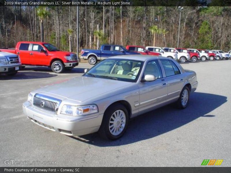 Silver Birch Metallic / Medium Light Stone 2009 Mercury Grand Marquis LS