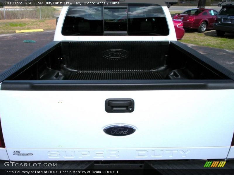 Oxford White / Camel 2010 Ford F250 Super Duty Lariat Crew Cab