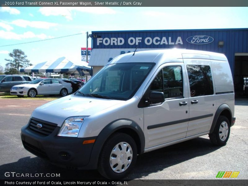 Silver Metallic / Dark Gray 2010 Ford Transit Connect XL Passenger Wagon