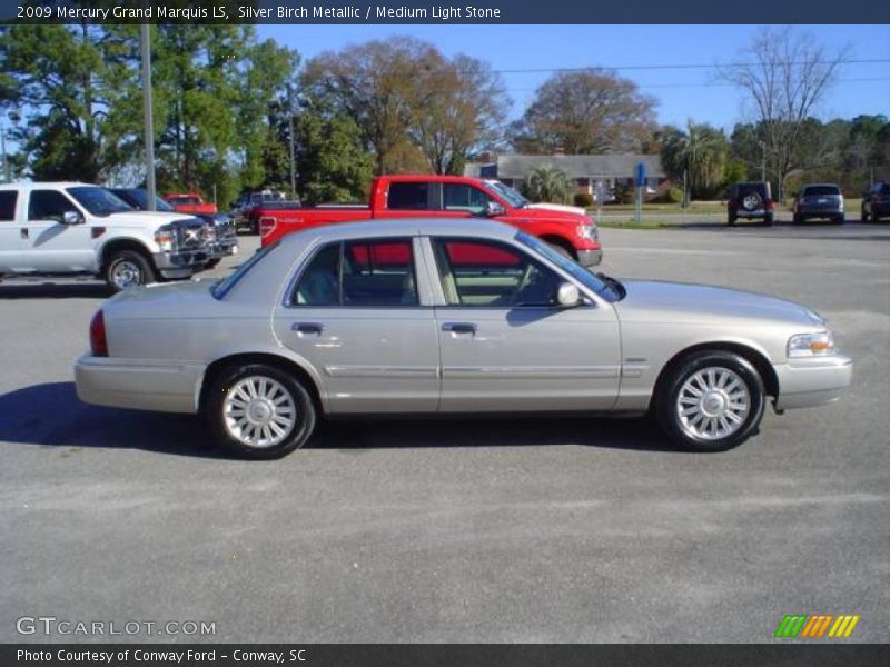 Silver Birch Metallic / Medium Light Stone 2009 Mercury Grand Marquis LS