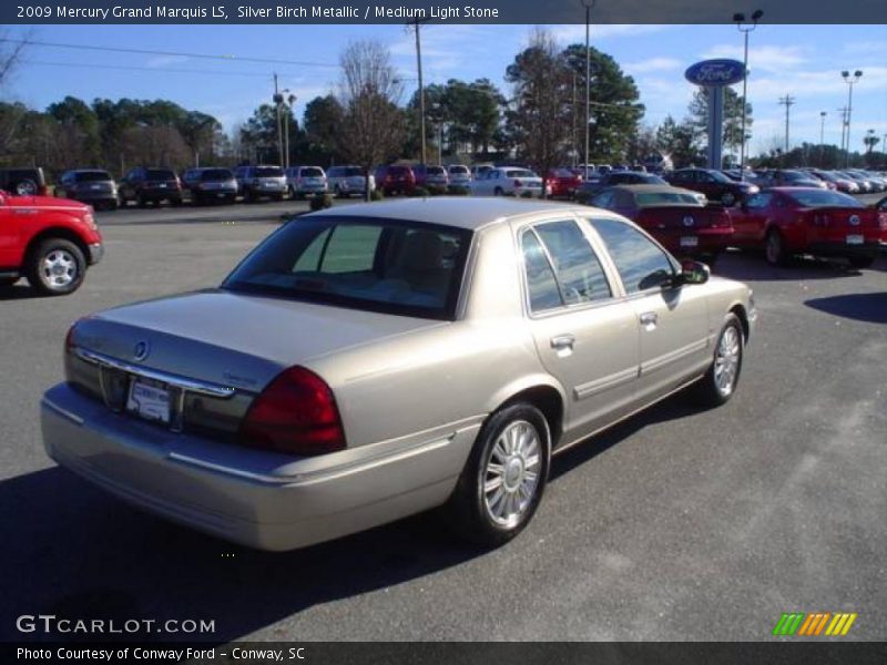 Silver Birch Metallic / Medium Light Stone 2009 Mercury Grand Marquis LS