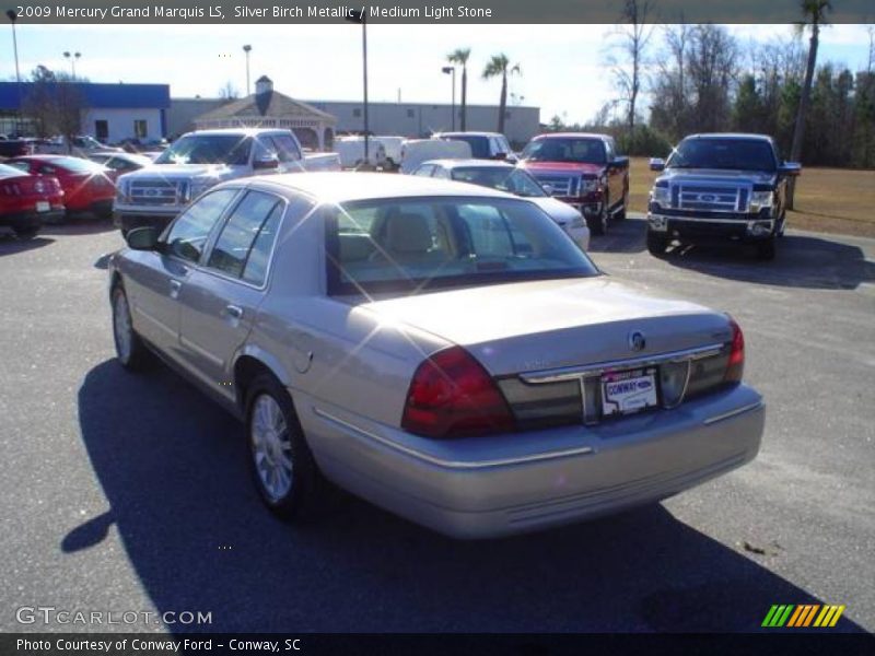 Silver Birch Metallic / Medium Light Stone 2009 Mercury Grand Marquis LS