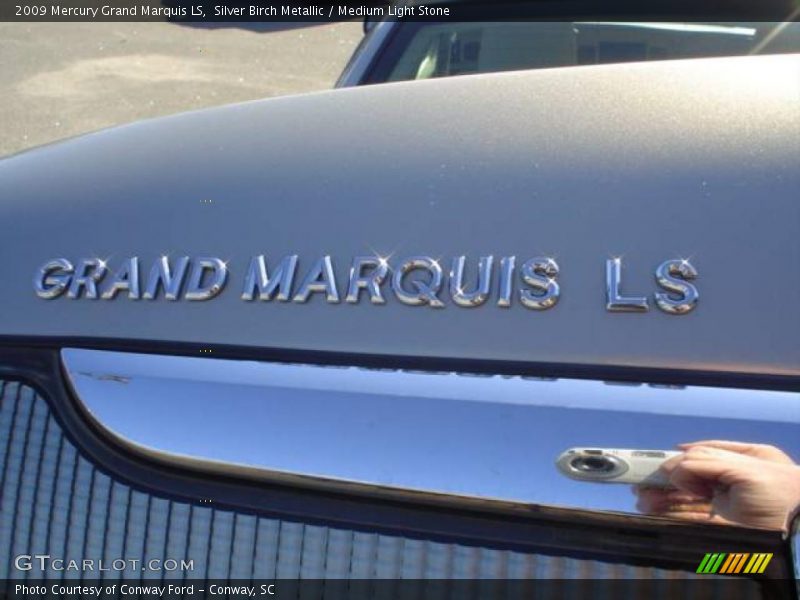 Silver Birch Metallic / Medium Light Stone 2009 Mercury Grand Marquis LS
