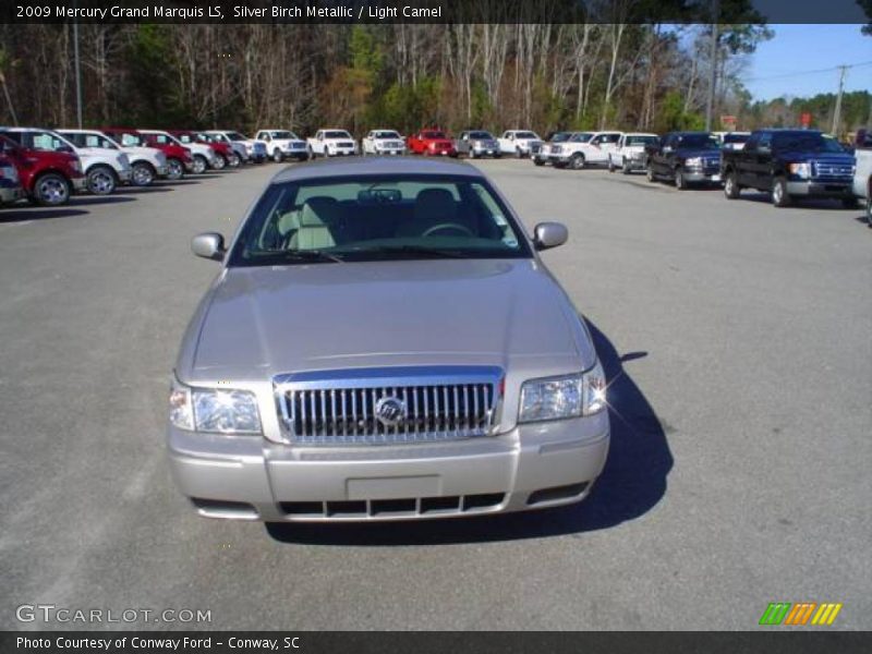 Silver Birch Metallic / Light Camel 2009 Mercury Grand Marquis LS