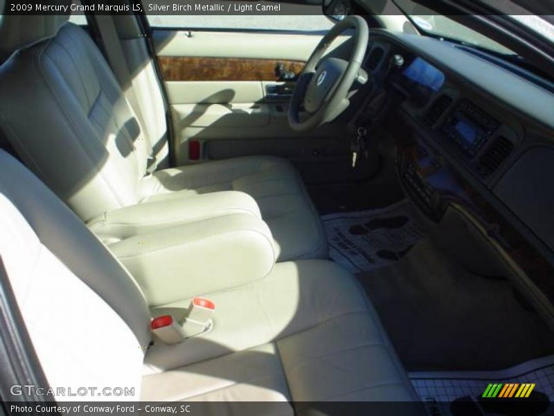Silver Birch Metallic / Light Camel 2009 Mercury Grand Marquis LS