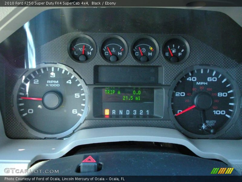 Black / Ebony 2010 Ford F250 Super Duty FX4 SuperCab 4x4