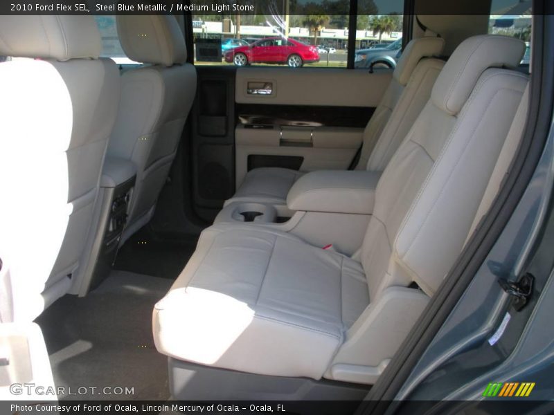 Steel Blue Metallic / Medium Light Stone 2010 Ford Flex SEL