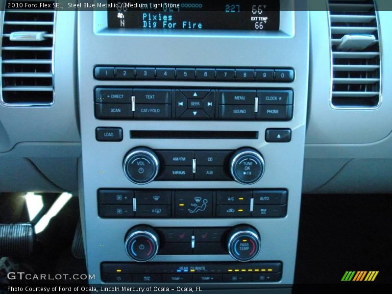 Steel Blue Metallic / Medium Light Stone 2010 Ford Flex SEL