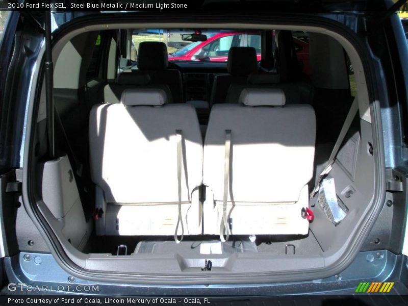 Steel Blue Metallic / Medium Light Stone 2010 Ford Flex SEL