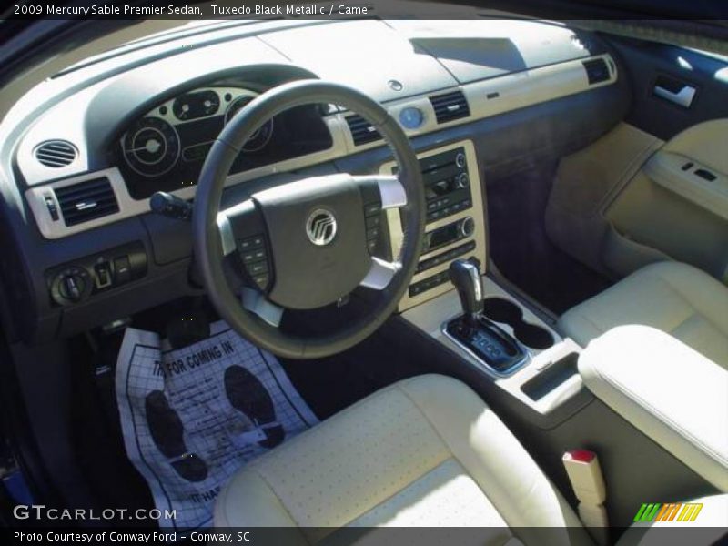 Tuxedo Black Metallic / Camel 2009 Mercury Sable Premier Sedan