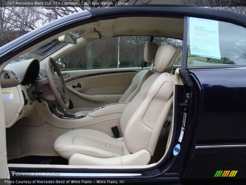 Capri Blue Metallic / Stone 2007 Mercedes-Benz CLK 350 Cabriolet