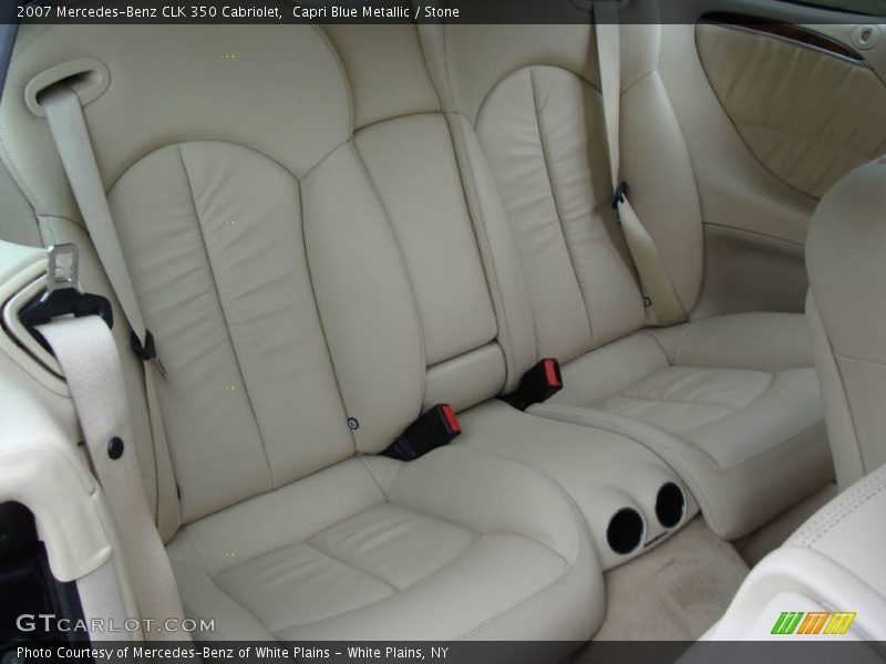 Capri Blue Metallic / Stone 2007 Mercedes-Benz CLK 350 Cabriolet