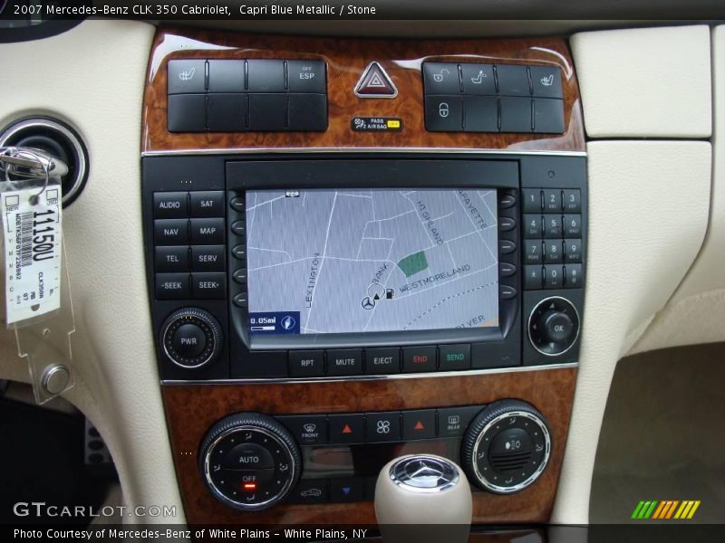 Capri Blue Metallic / Stone 2007 Mercedes-Benz CLK 350 Cabriolet