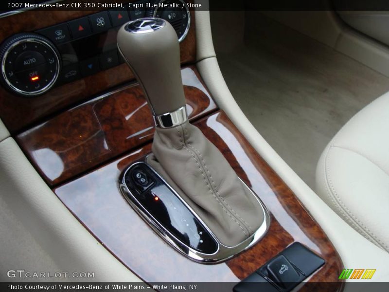 Capri Blue Metallic / Stone 2007 Mercedes-Benz CLK 350 Cabriolet