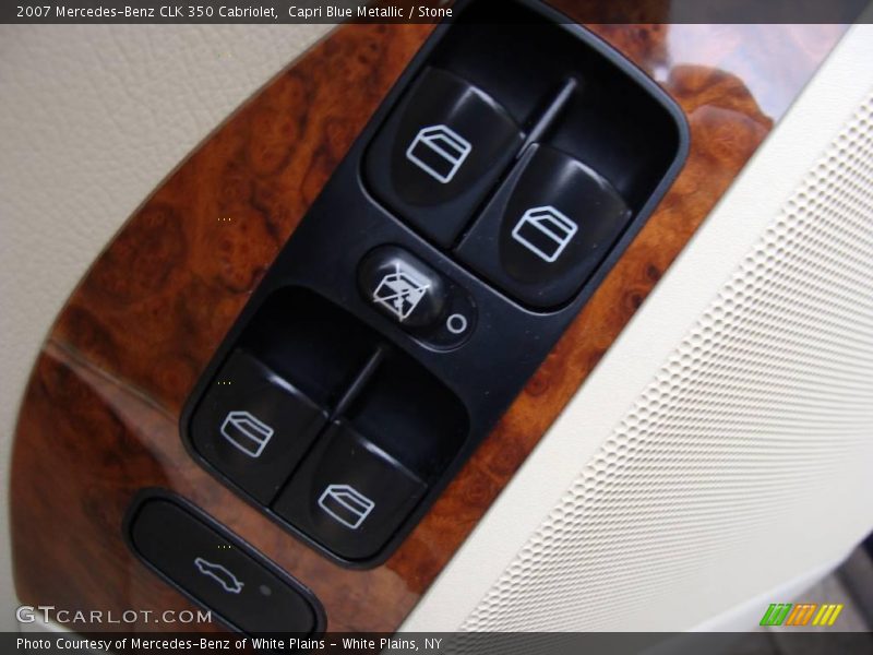 Capri Blue Metallic / Stone 2007 Mercedes-Benz CLK 350 Cabriolet