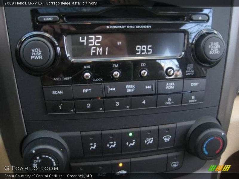 Borrego Beige Metallic / Ivory 2009 Honda CR-V EX