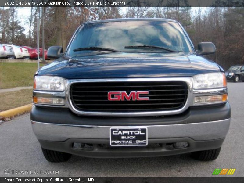 Indigo Blue Metallic / Graphite 2002 GMC Sierra 1500 Regular Cab