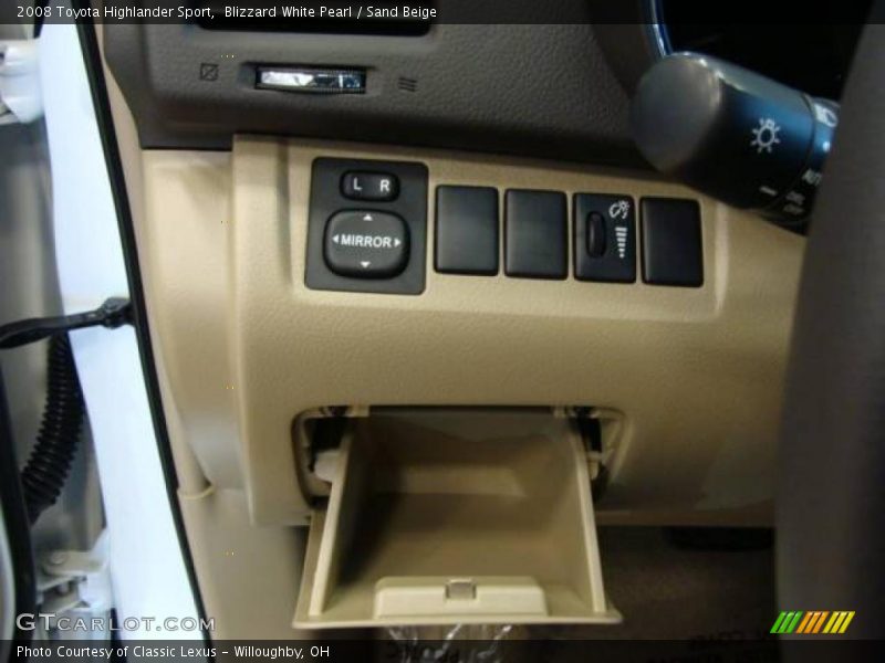 Blizzard White Pearl / Sand Beige 2008 Toyota Highlander Sport
