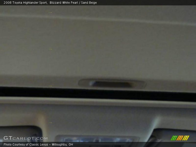 Blizzard White Pearl / Sand Beige 2008 Toyota Highlander Sport