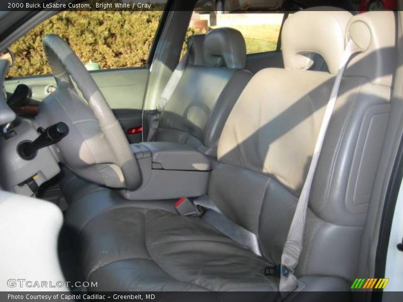 Bright White / Gray 2000 Buick LeSabre Custom