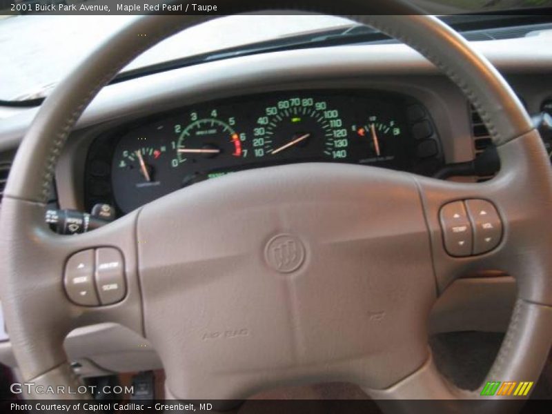 Maple Red Pearl / Taupe 2001 Buick Park Avenue