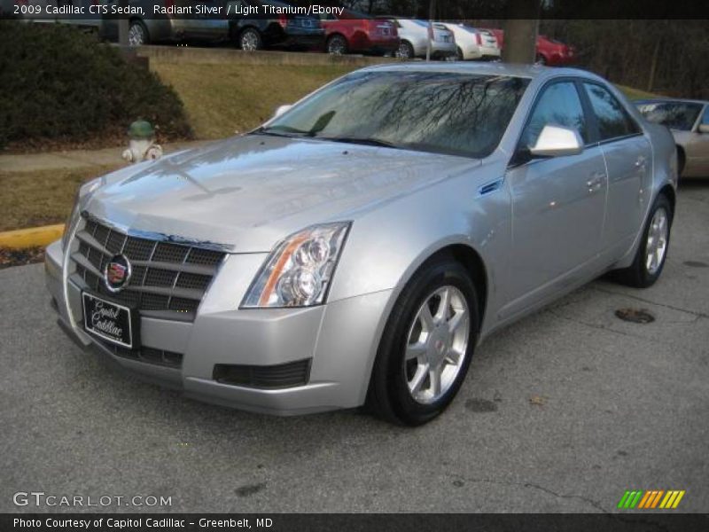 Radiant Silver / Light Titanium/Ebony 2009 Cadillac CTS Sedan