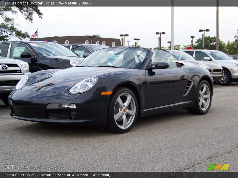 Atlas Grey Metallic / Black 2008 Porsche Boxster