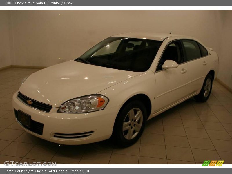 White / Gray 2007 Chevrolet Impala LS