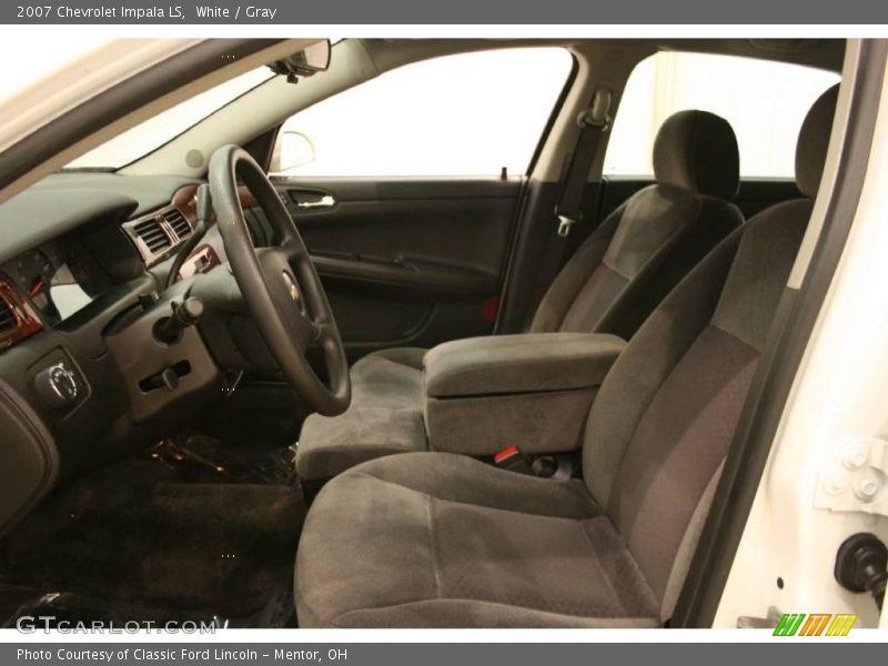 White / Gray 2007 Chevrolet Impala LS
