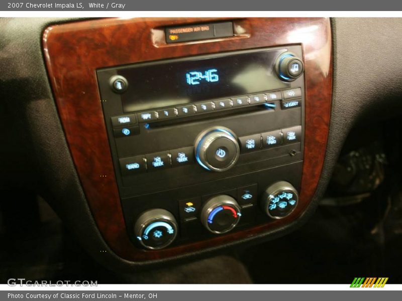 White / Gray 2007 Chevrolet Impala LS