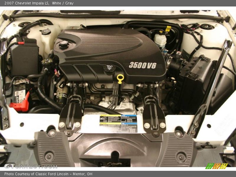 White / Gray 2007 Chevrolet Impala LS