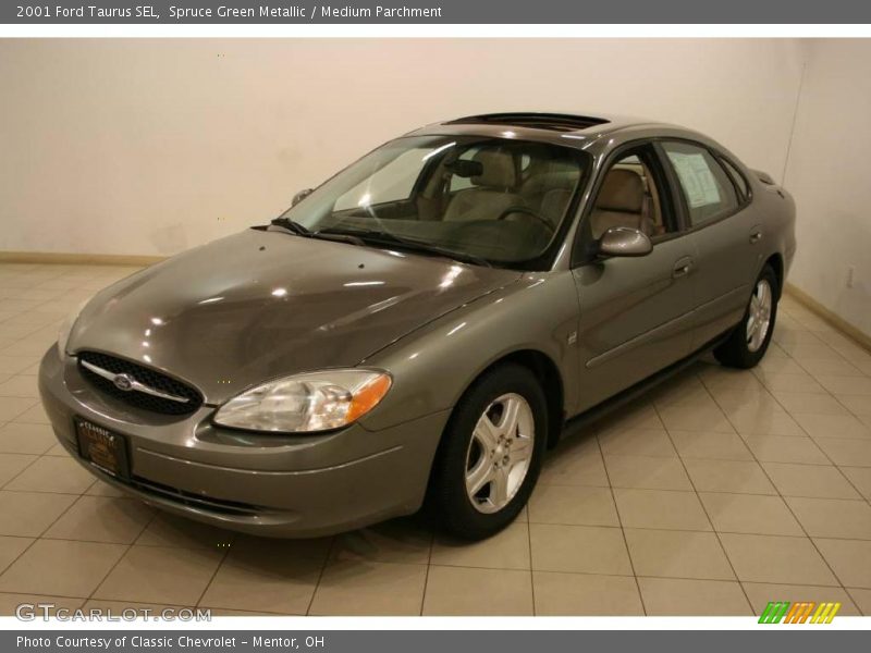 Spruce Green Metallic / Medium Parchment 2001 Ford Taurus SEL