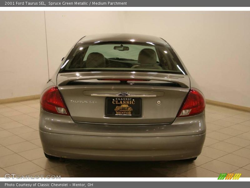 Spruce Green Metallic / Medium Parchment 2001 Ford Taurus SEL
