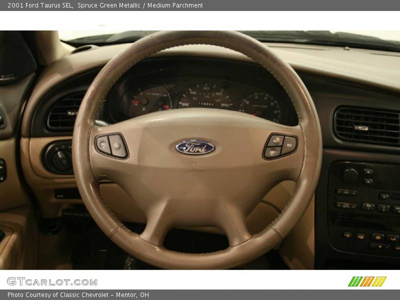 Spruce Green Metallic / Medium Parchment 2001 Ford Taurus SEL