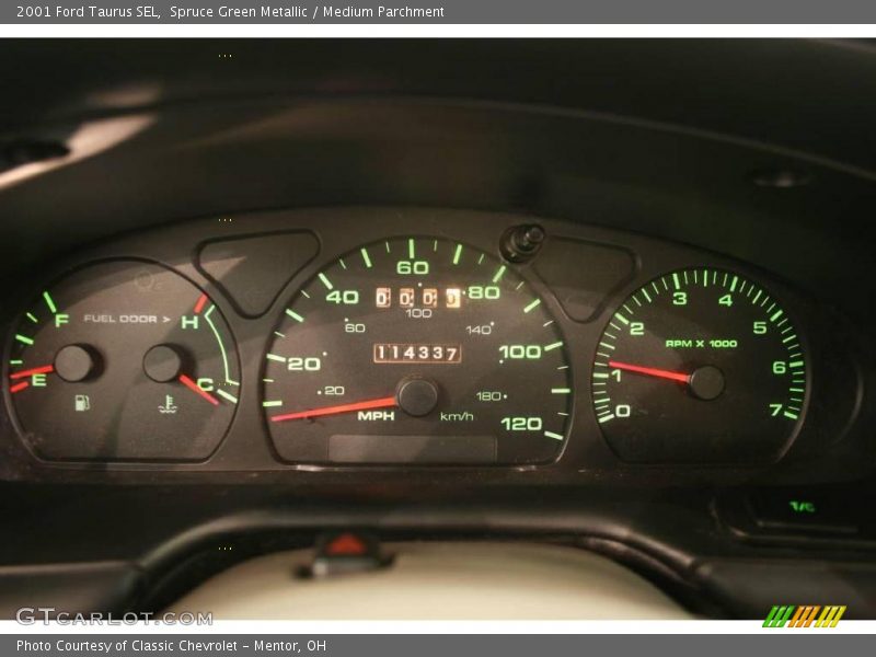 Spruce Green Metallic / Medium Parchment 2001 Ford Taurus SEL