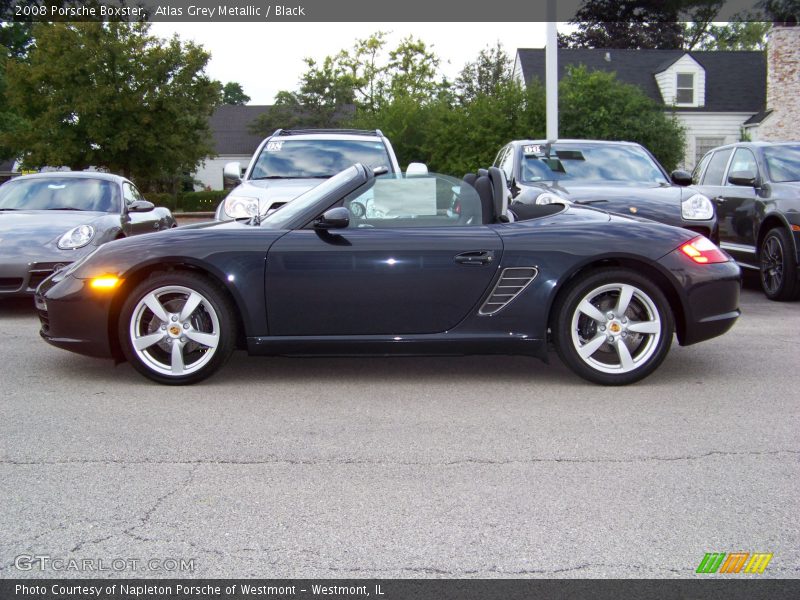 Atlas Grey Metallic / Black 2008 Porsche Boxster